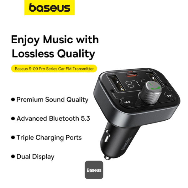 شارژر فندکی و پخش کننده بلوتوث بیسوس Baseus S-09 Lite Series C10762300113-00 (7)