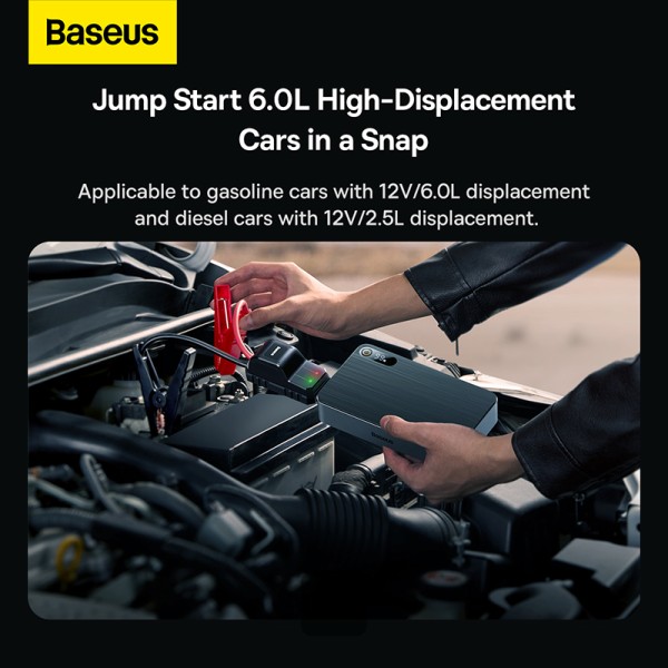 پاوربانک و جامپ استارتر خودرو 12000 میلی آمپر بیسوس Baseus CH004-2 Super Energy Pro Plus C0024570011 (4) پاوربانک و جامپ استارتر خودرو 12000 میلی آمپر بیسوس Baseus CH004-2 Super Energy Pro Plus C0024570011 (4)