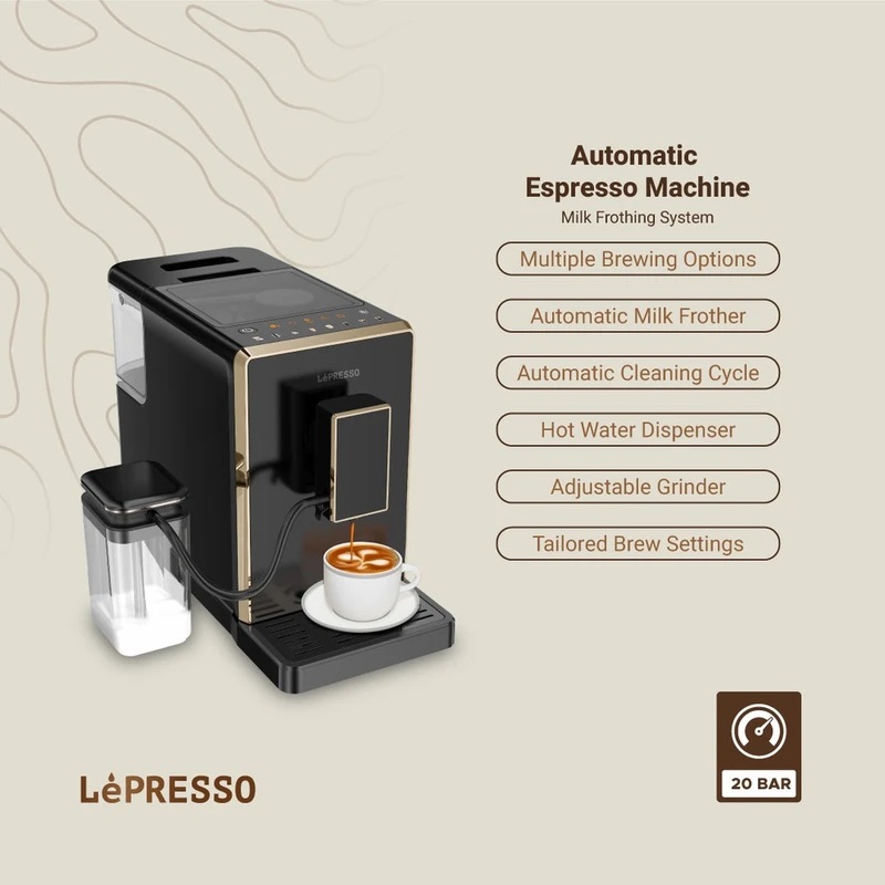 دستگاه اسپرسو ساز اتوماتیک لپرسو Lepresso Automatic Espresso Machine LPCFFM0003 (6) دستگاه اسپرسو ساز اتوماتیک لپرسو Lepresso Automatic Espresso Machine LPCFFM0003 (6)