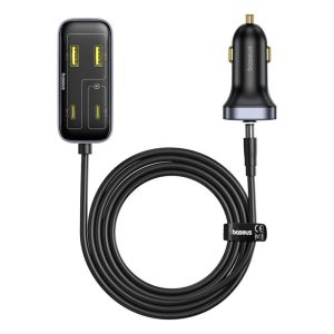 شارژر فندکی 6 پورت 110 وات بیسوس Baseus BackseatPal L1 C00081100121-00 (1)