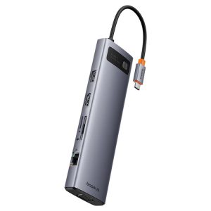 هاب تایپ سی 11 پورت بیسوس Baseus 11 Port HUB Metal Gleam BS-OH147 B00030709811 (1)
