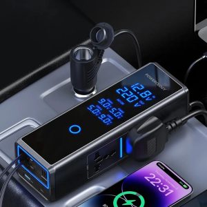 اینورتر 300 وات با کابل جمع‌شونده پاورولوژی Powerology Car Power Inverter PWCPI300WBK (2)