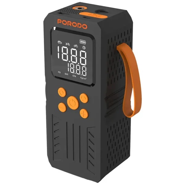 جامپ استارت و پمپ باد پرودو Porodo 4-In-1 Multi-Tool Inflator & Jump Starter PD15KJSPBK (2)