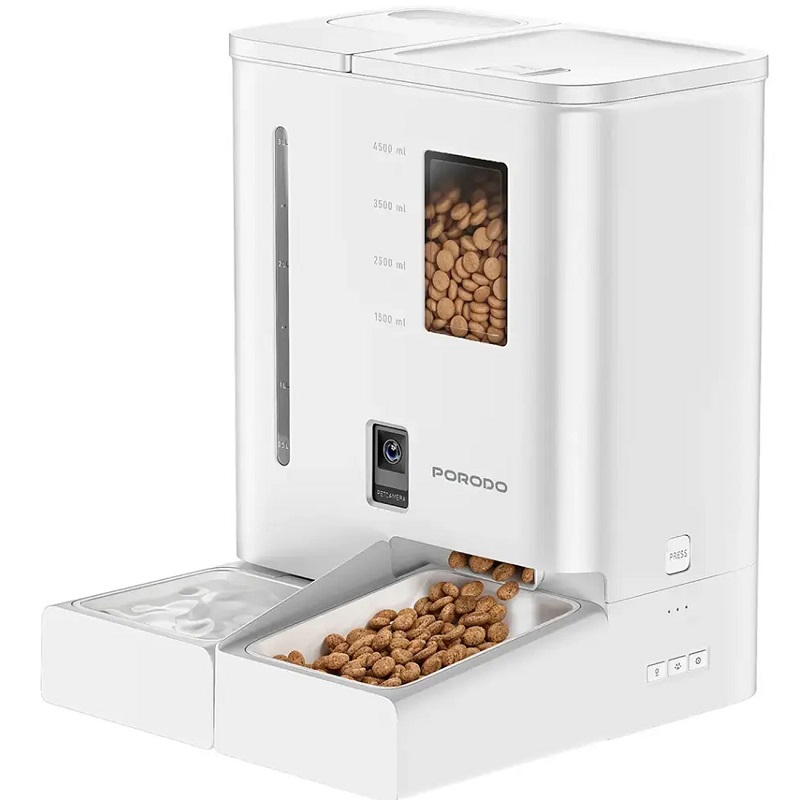 ظرف غدای هوشند حیوانات پرودو Porodo Petmate Automatic Pet Feeder PDFD035VWH (1) ظرف غدای هوشند حیوانات پرودو Porodo Petmate Automatic Pet Feeder PDFD035VWH (1)