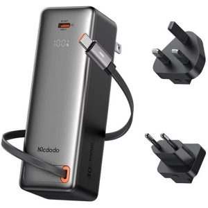 پاوربانک 10000 و آداپتور شارژ 30وات مک دودو Mcdodo 3-in-1 Power Bank MC-3181 (1)